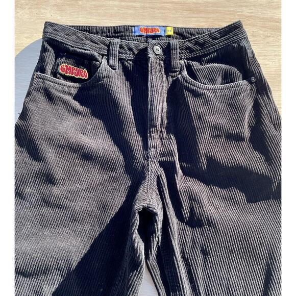 Empyre Corduroy Pants Relaxed Skate Baggy Actual Men's‎ Black Size: 28 - Picture 2 of 6